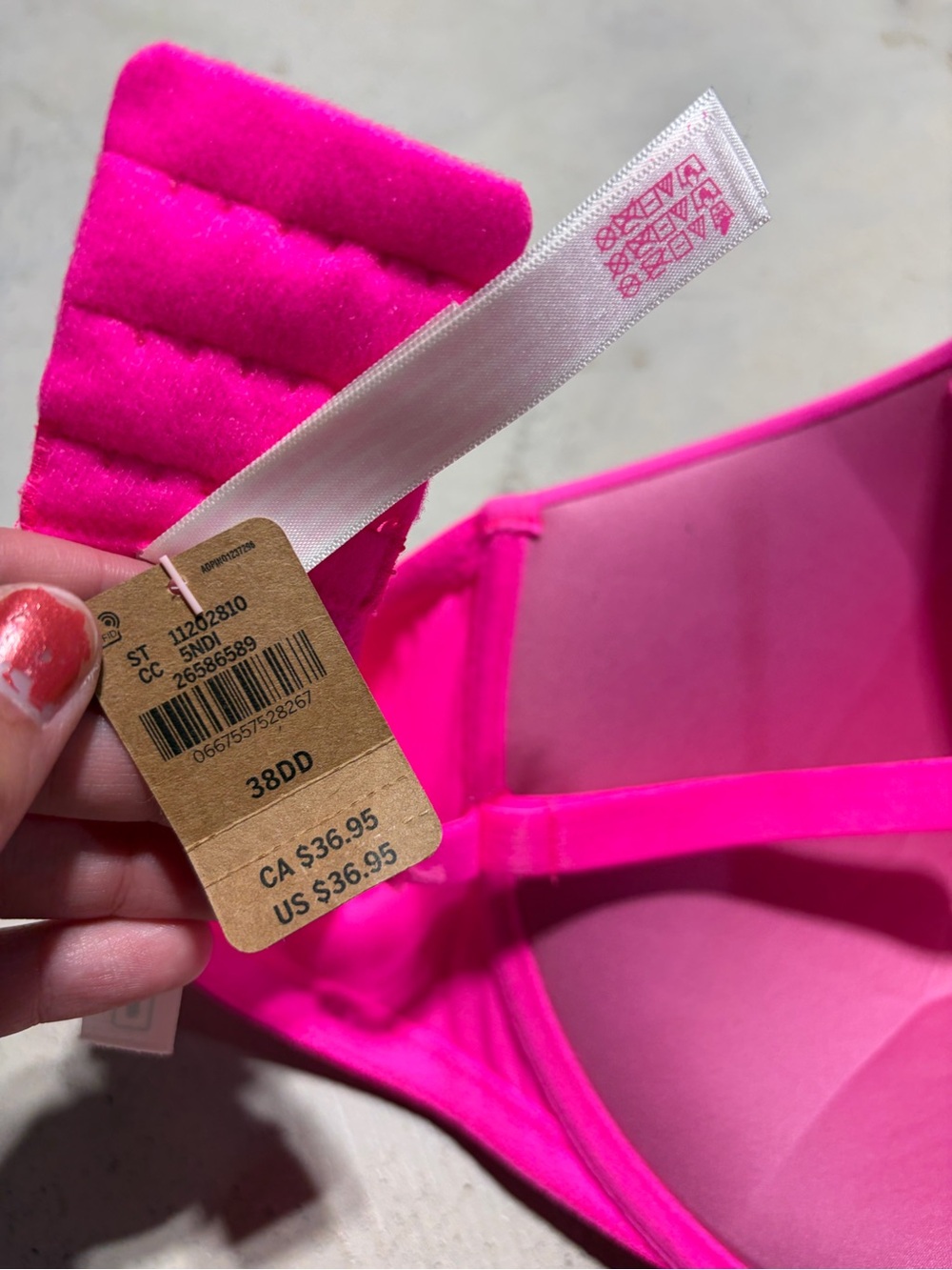 Victoria’s Secret pink wear everywhere super push up hot pink bra 38DD - Picture 7 of 10